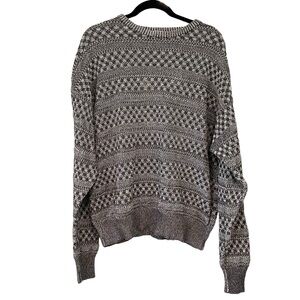 Vintage Valentino 100% Cotton Knit Pullover Crewneck, Sweater, Sz XL